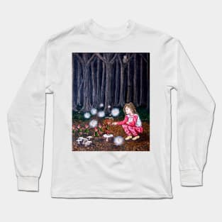 LAURA'S MAGIC SHOES TAKE HER TO BURSTED WOODS TO MEET THE PIXIES AND FARIES Long Sleeve T-Shirt